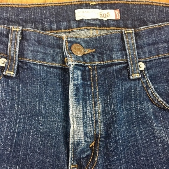Levi's 505 Blue Jeans Red Label Straight Leg Size 6 - Picture 5 of 8